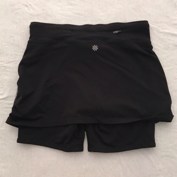 Athleta Contender 2 in 1 Black Skirt Shorts XS - Picture 3 of 10